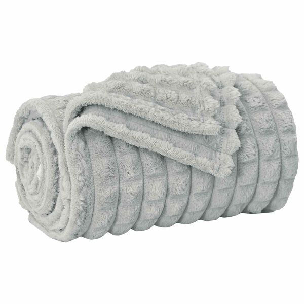 vidaXL Prikr&yacute;vky na hodenie 6 pcs Siv&aacute; 200 x 150 cm Fl&iacute;s