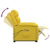 vidaXL Zdv&iacute;hacie mas&aacute;žne kreslo žlt&eacute; zamat