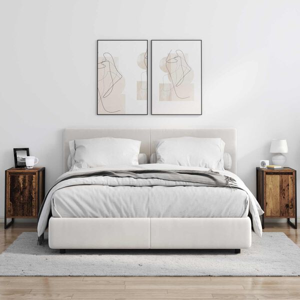 vidaXL Nočn&yacute; stol&iacute;k Star&eacute; drevo 39,5 x 30 x 50 cm Kompozitn&eacute; drevo