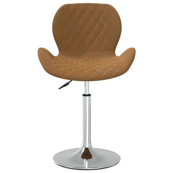 vidaXL Otočn&aacute; jed&aacute;lensk&aacute; stolička hned&aacute; zamatov&aacute;