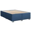 vidaXL Posteľný rám boxspring s matracom modrý 140x200 cm látka