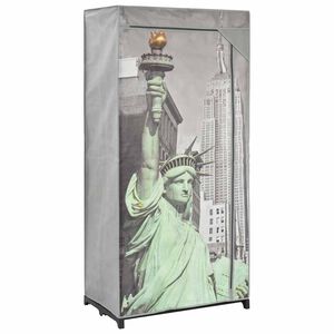 vidaXL &Scaron;atn&iacute;k dizajn mesta New York 75x45x160 cm l&aacute;tkov&yacute;