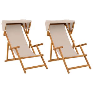 vidaXL Leh&aacute;tko 2 pcs 3 Poloha Mas&iacute;vne eukalyptov&eacute; drevo B&eacute;žov&aacute;