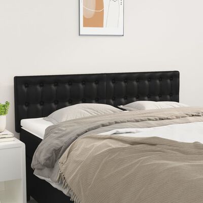 vidaXL Čelá postele 2 ks čierne 72x5x78/88 cm umelá koža