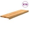 vidaXL Schodiskov&eacute; stupne 16 ks svetlohned&aacute; 90x25x2 cm dubov&yacute; mas&iacute;v