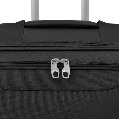 vidaXL Sada 3 cestovných kufrov, čierna