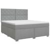 vidaXL Posteľ boxspring s matracom Svetlosiv&aacute; 160 x 200 cm L&aacute;tka