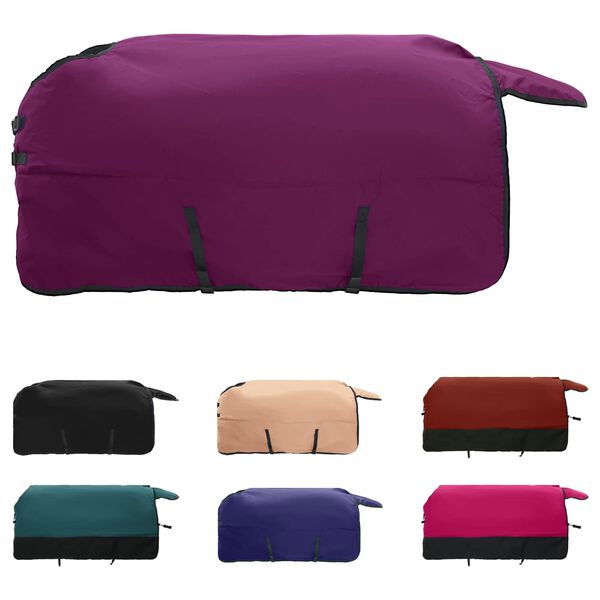 vidaXL Pl&aacute;&scaron;ť pre kone Tmavozelen&aacute; a čierna 165 cm Polyester