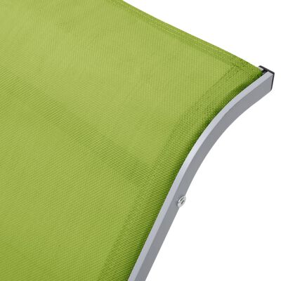 vidaXL Záhradné ležadlo textilén a hliník zelené