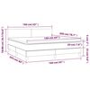 vidaXL Boxspring posteľ s matracom svetlosivá 100x200 cm látka
