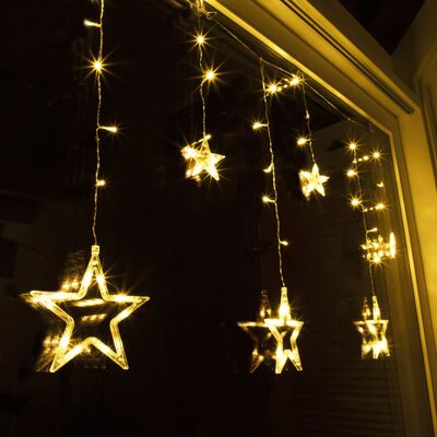 HI Svetelná záves s hviezdami Fairy so 63 LED diódami