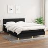vidaXL Boxspring posteľ s matracom čierny 140x190 cm l&aacute;tka