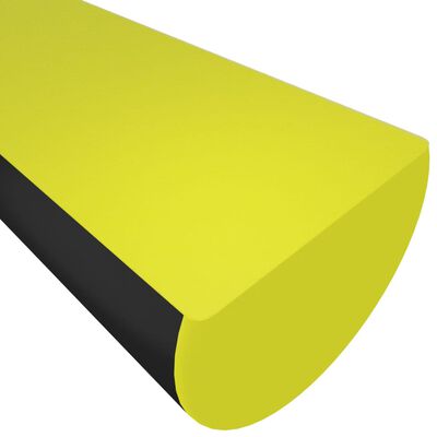 vidaXL Chránič hrán žlto-čierny 4x3x100 cm PU