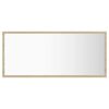 vidaXL LED kúpeľňové zrkadlo dubu sonoma 90x8,5x37 cm, akryl