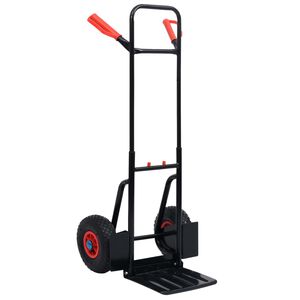 vidaXL Teleskopick&yacute; ručn&yacute; voz&iacute;k 200 kg čierno-červen&yacute;