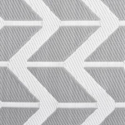 vidaXL Vonkajší koberec šedý 160x230 cm PP