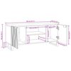 vidaXL TV jednotky Biela 105 x 33 x 46 cm Kompozitn&eacute; drevo
