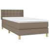 vidaXL Boxspring posteľ s matracom sivohned&yacute; 100x200 cm l&aacute;tka