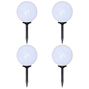 vidaXL Vonkaj&scaron;ie LED lampy k chodn&iacute;ku so &scaron;picat&yacute;m hrotom 4 ks 30 cm