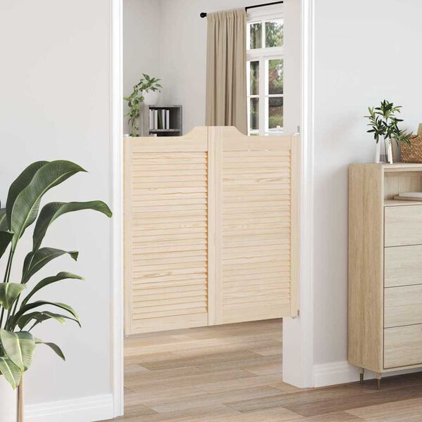 kr&iacute;dlov&eacute; dvere vidaXL s žal&uacute;ziov&yacute;m dizajnom 1 p&aacute;r mas&iacute;vneho dreva