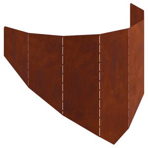 vidaXL Obrubn&iacute;k tr&aacute;vnika 100 x 45 cm Oceľ Hrdzav&yacute;