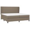 vidaXL Boxspring posteľ s matracom sivohned&yacute; 200x200 cm l&aacute;tka