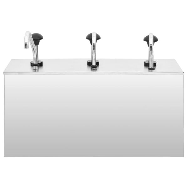 vidaXL D&aacute;vkovač na om&aacute;čku nehrdzavej&uacute;ca oceľ 3 x 3,5 l