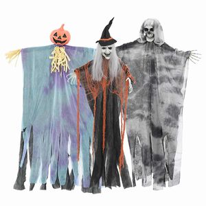 vidaXL Visiaci duch na Halloween 3 pcs Viacfarebný 61 x 97 cm