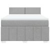 vidaXL Boxspring posteľ s matracom bledosiv&aacute; 140x200 cm l&aacute;tka
