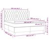 vidaXL Posteľn&yacute; r&aacute;m boxspring s matracom modr&yacute; 160x200 cm l&aacute;tka