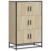 vidaXL Vysok&aacute; skrinka dub sonoma 68x35x106,5 cm kompozitn&eacute; drevo+kov