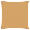 vidaXL Tieniaca plachta 160 g/m&sup2;, &scaron;tvorcov&aacute;, pieskov&aacute; 2x2 m, HDPE