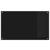 vidaXL Kuchynský backsplash Čierna 100 x 60 cm tvrdené sklo