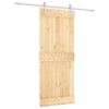 vidaXL Posuvn&eacute; dvere Pr&iacute;rodn&aacute; a biela 85 x 210 cm