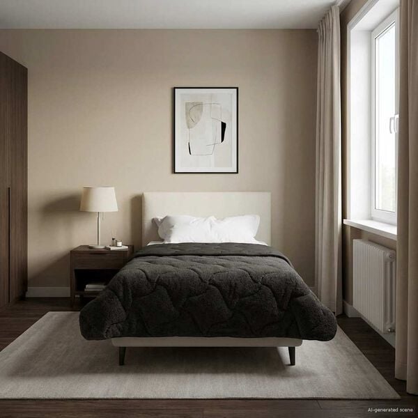 vidaXL Prikr&yacute;vka na cel&yacute; rok &Scaron;nurovan&yacute; Antracit 155 x 220 cm