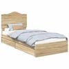 vidaXL &Uacute;ložn&aacute; posteľ Sonoma dub 70 x 190 cm Kompozitn&eacute; drevo