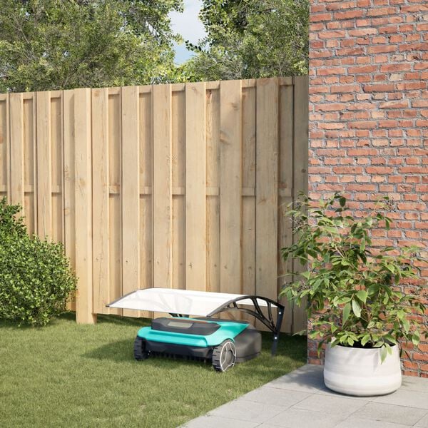 vidaXL Gar&aacute;ž pre robotick&uacute; kosačku čierna 80x101x46 cm