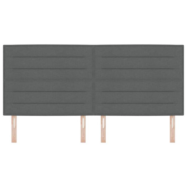 vidaXL Zadn&eacute; čelo Tmavo &scaron;ed&aacute; 200 cm l&aacute;tka