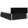 vidaXL Postel s &uacute;ložn&yacute;m prostorem a matrac&iacute; Čierna 140 x 190 cm