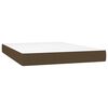 vidaXL Boxspring posteľ s matracom tmavohned&aacute; 140x200 cm l&aacute;tka