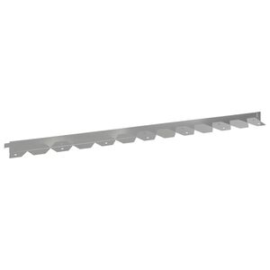 vidaXL Obrubn&iacute;k tr&aacute;vnika 10 ks 102 x 4 x 4 cm Oceľ Strieborn&aacute;