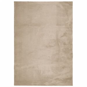 vidaXL Koberec HUARTE s kr&aacute;tkym vlakom um&yacute;vateľn&yacute; pieskov&yacute; 140x200 cm