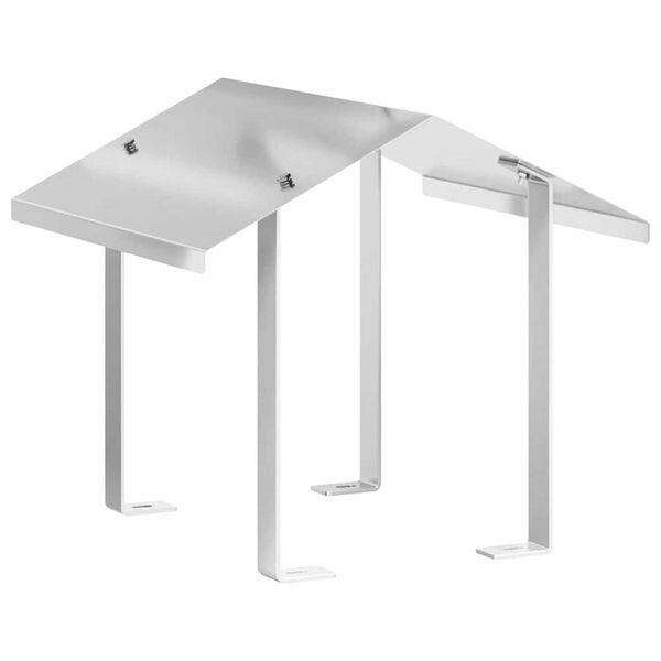 vidaXL Komínový kryt Strieborná 40 x 40 x 37.5 cm Nerezová oceľ