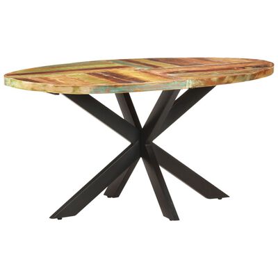 vidaXL Jedálenský stôl 160x90x75 cm recyklovaný masív