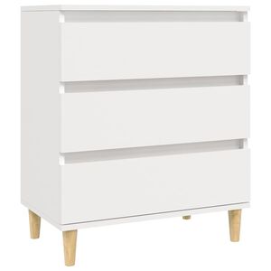 vidaXL Komoda biela 60x35x70 cm spracovan&eacute; drevo