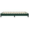 vidaXL Posteľn&yacute; r&aacute;m s boxspringom tmavozelen&yacute; 140x200 cm zamat