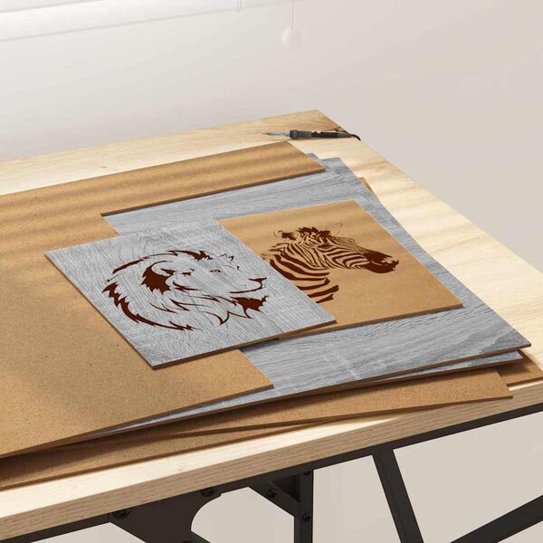 vidaXL Dekoračn&eacute; panely 50 pcs Siv&yacute; Sonoma 40 x 60 x 0.27 cm