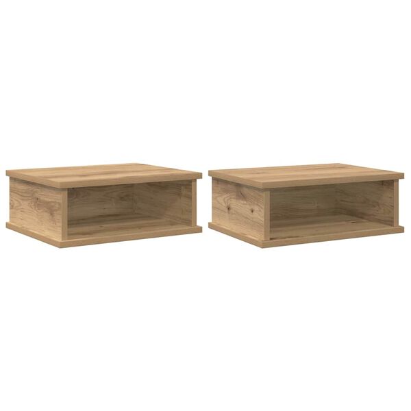 vidaXL Nočn&yacute; stol&iacute;k 2 pcs Remeseln&yacute; dub 40 x 31 x 15 cm