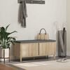 vidaXL Predsieňov&aacute; lavica s vank&uacute;&scaron;om Sonoma dub 60 x 38 x 46 cm