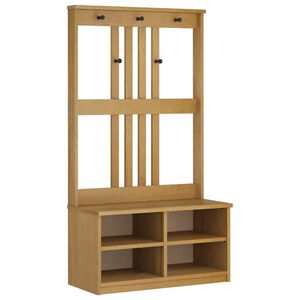 vidaXL Halov&yacute; strom SANDNES 87x40x159,5 cm mas&iacute;vna borovica